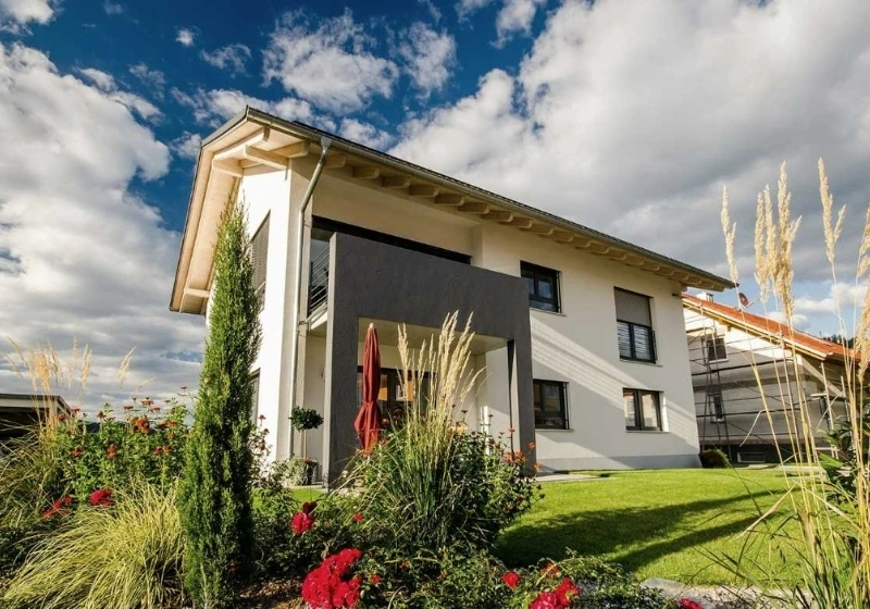 Einfamilienhaus, welches mit einem Alarmsystem geschützt werden soll