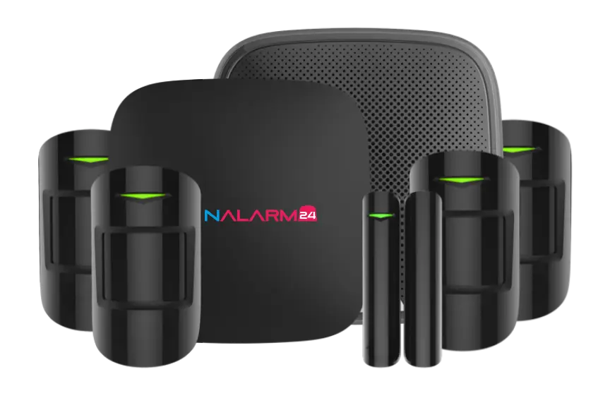 Alarmsystem Einstiegset mit diversen Alarmsystemkomponenten